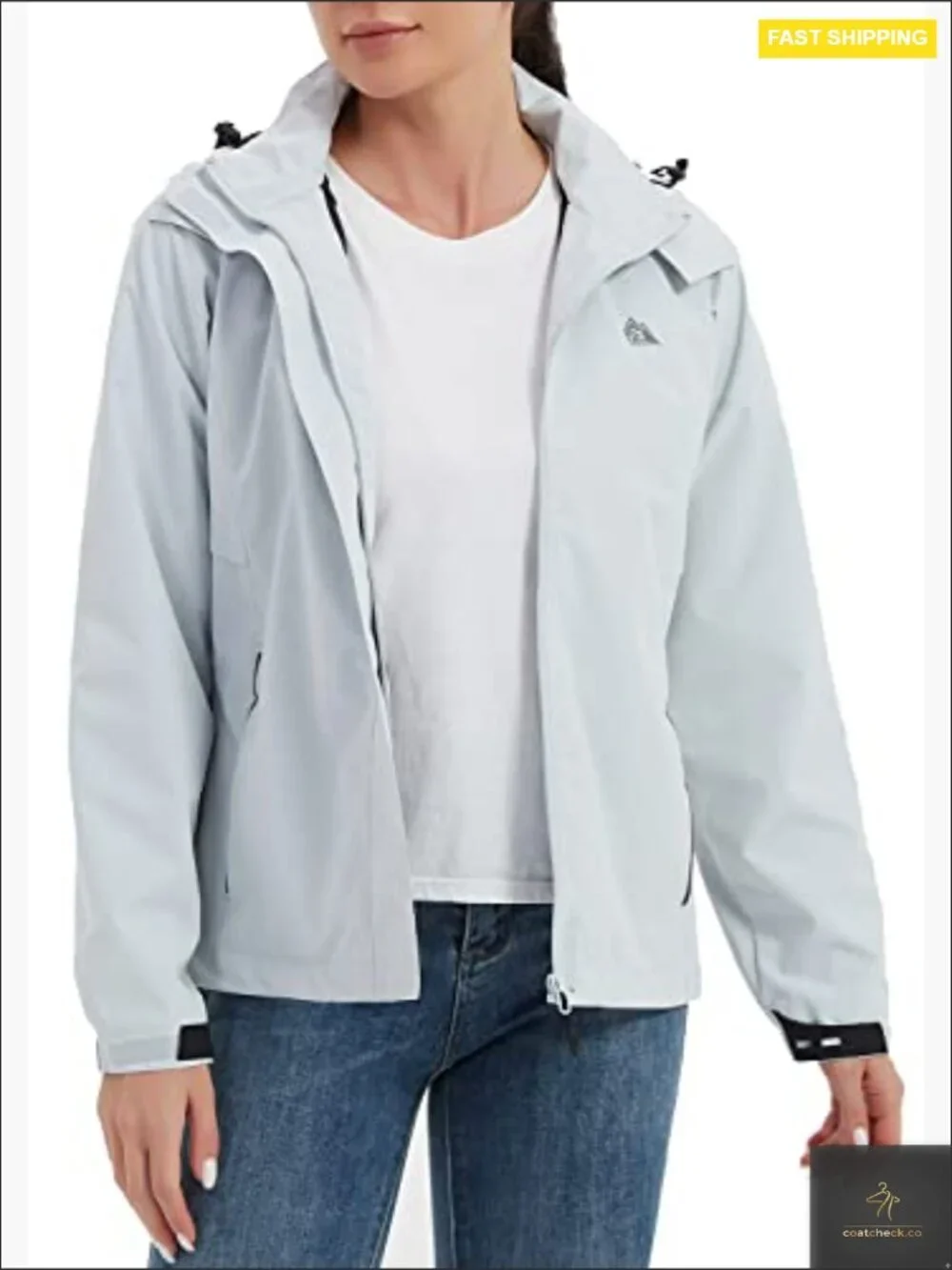 Lightweight Waterproof Raincoat Hooded Windbreaker Hiking Jacket Softshell